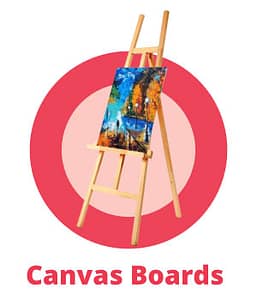 canvas boards stand for painting and art