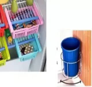 dustbin holder and fridge storage basket