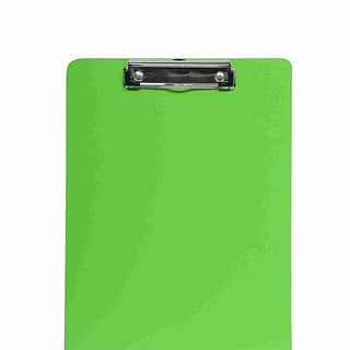exam-writing board with heavy duty clip with solid color green front view