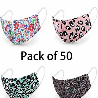 Cloth face mask for men & woman multi color pack of 50