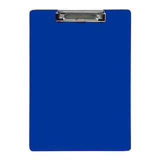 exam-writing board with heavy duty clip with solid color blue front view