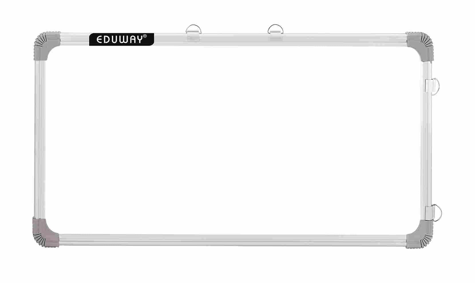 Eduway 4x2 Feet Non-magnetic Double-sided Whiteboard And Chalkboard 